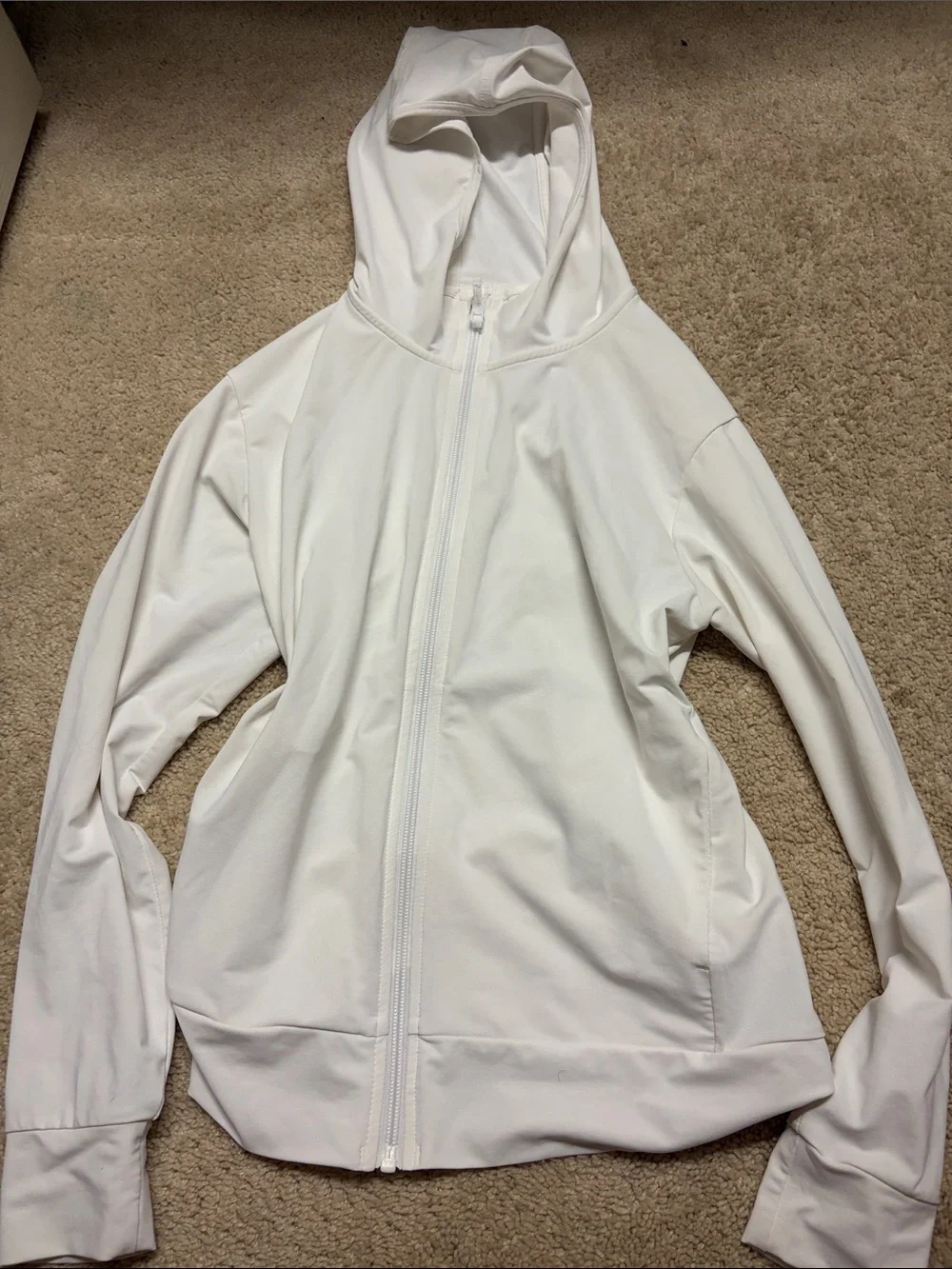 Women’s Lightweight Hooded Jacket - White and Mint